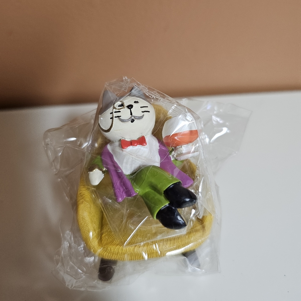 Colorful Cat Miniature Resin  Figurine